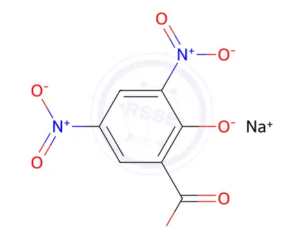 Chemical structure of 3,5-Dinitrosalicylic acid sodium