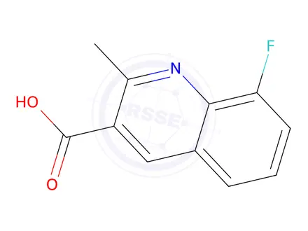 Chemical structure of 8-Fluoro-2-methylquinoline-3-carboxylic acid