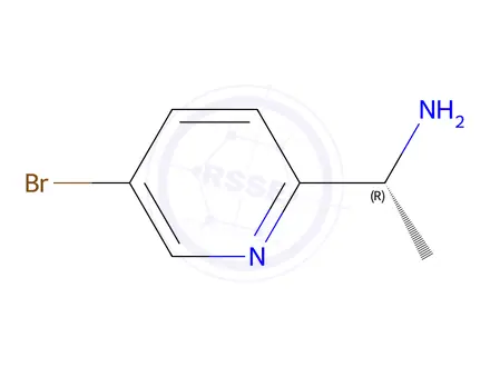 Chemical structure of (R)-1-(5-Bromopyridin-2-yl)ethanamine