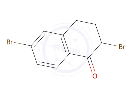 Chemical structure of 2,6-Dibromo-3,4-dihydronaphthalen-1(2H)-one