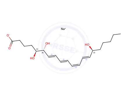 Chemical structure of Lipoxin A4 Sodium Salt