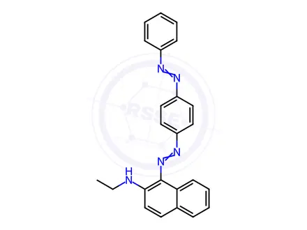 Chemical structure of Sudan Red 7B