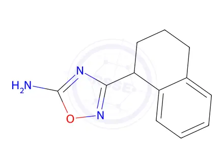 Chemical structure of 3-(1,2,3,4-tetrahydronaphthalen-1-yl)-1,2,4-oxadiazol-5-amine