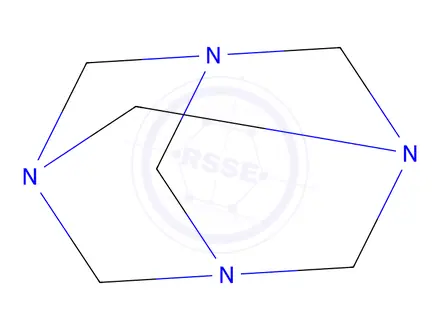 Chemical structure of Hexamethylenetetramine