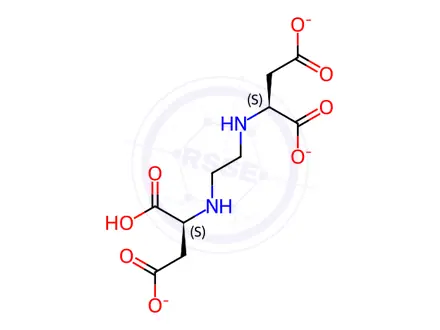 Chemical structure of Sodium (S)-2-((2-(((S)-1-carboxy-2-carboxylatoethyl)amino)ethyl)amino)succinate