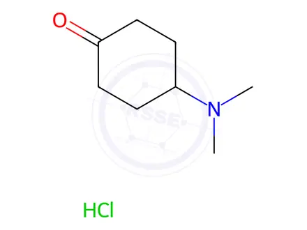 Chemical structure of 4-(Dimethylamino)cyclohexan-1-one hydrochloride