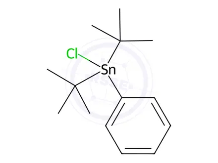 Chemical structure of chloro-phenyl-ditert-butyl-stannane