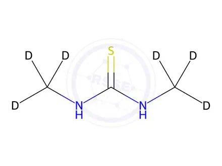Chemical structure of 1,3-Dimethylthiourea-d6