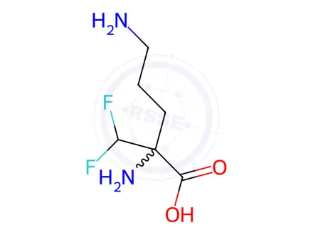 Chemical structure of Eflornithene Hydrochloride monohydrate