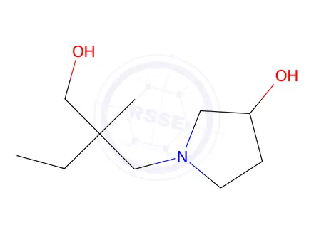 Chemical structure of 1-(2-ethyl-3-hydroxy-2-methylpropyl)pyrrolidin-3-ol