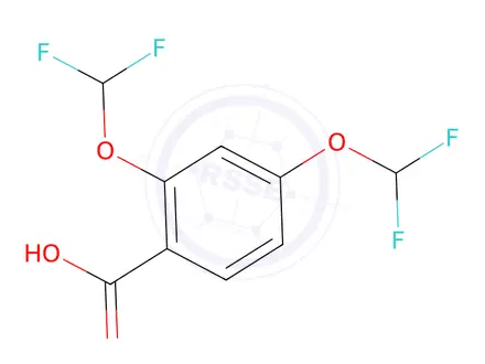 Chemical structure of 2,4-Bis(difluoromethoxy)benzoic Acid