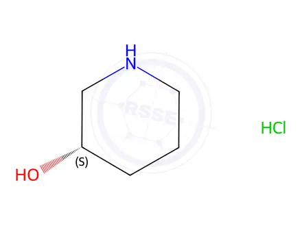 Chemical structure of (S)-3-Hydroxypiperidine Hydrochloride
