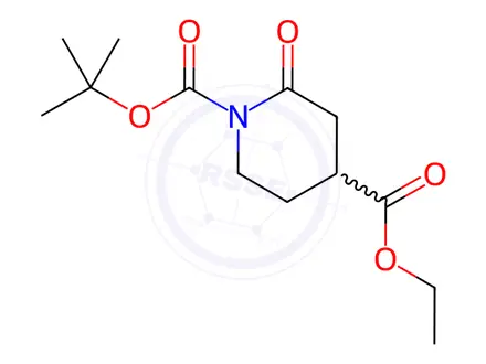 Chemical structure of Ethyl 1-Boc-2-oxopiperidine-4-carboxylate