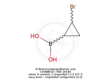 Chemical structure of (2-Bromocyclopropyl)boronic acid