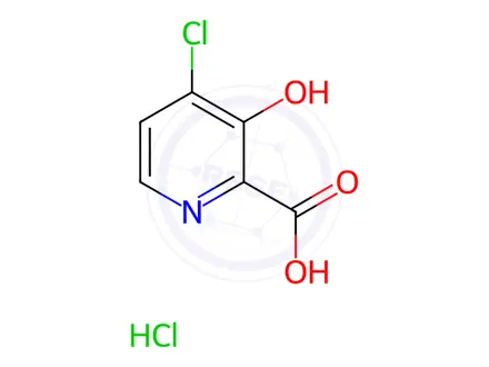 Chemical structure of 4-Chloro-3-hydroxy-pyridine-2-carboxylic acid hydrochloride