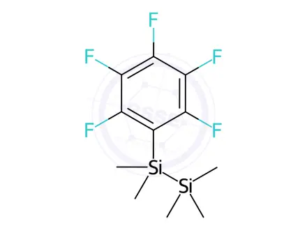 Chemical structure of 1,1,1,2,2-Pentamethyl-2-(pentafluorophenyl)disilane