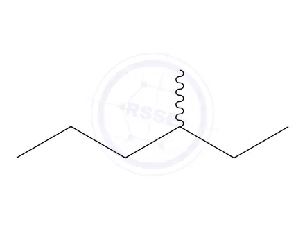 Chemical structure of 3-Methylhexane