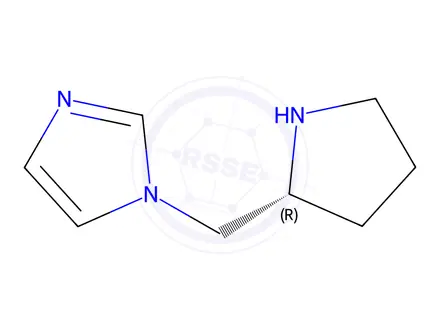 Chemical structure of 1-[(2R)-2-PYRROLIDINYLMETHYL]-1H-IMIDAZOLE DIHYDROCHLORIDE