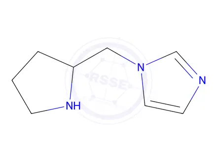 Chemical structure of 1-[(2R)-pyrrolidin-2-ylmethyl]-1H-imidazole