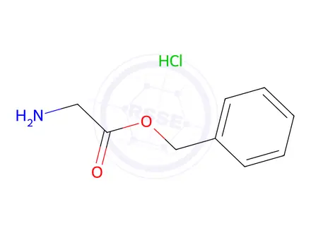 Chemical structure of Benzyl 2-aminoacetate Hydrochloride