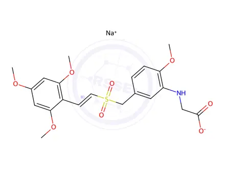Chemical structure of Rigosertib Sodium Salt