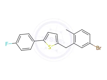 Chemical structure of Canagliflozin Bromo Impurity