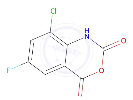 Chemical structure of 8-Chloro-6-fluoro-2H-benzo[d][1,3]oxazine-2,4(1H)-dione