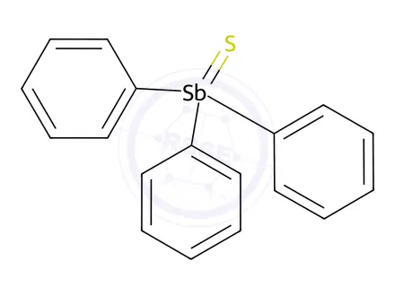 Chemical structure of TRIPHENYLANTIMONY SULFIDE