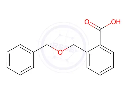 Chemical structure of Benzoic acid, 2-[(phenylmethoxy)methyl]-