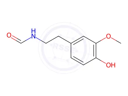 Chemical structure of N-(4-Hydroxy-3-methoxyphenethyl)formamide