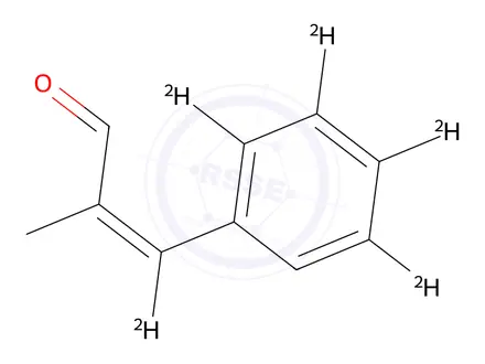 Chemical structure of α-Methylcinnamaldehyde-d5