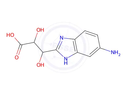 Chemical structure of 3-(6-amino-1H-benzimidazol-2-yl)-2,3-dihydroxy-propanoic acid