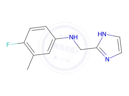 Chemical structure of n-((1h-Imidazol-2-yl)methyl)-4-fluoro-3-methylaniline
