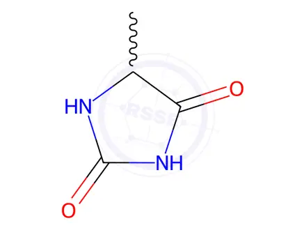Chemical structure of 5-Methylhydantoin