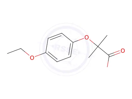 Chemical structure of 2-(4-ethoxyphenoxy)-2-methylpropanoic Acid