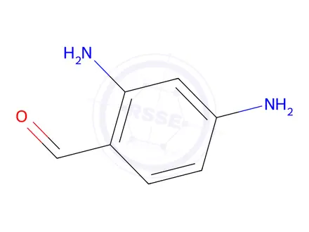 Chemical structure of 2,4-Diaminobenzaldehyde, 97%