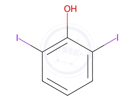 Chemical structure of 2,6-Diiodophenol