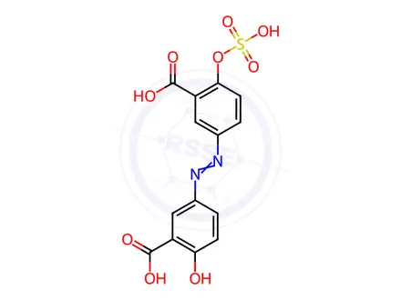 Chemical structure of Olsalazine-O-Sulfate