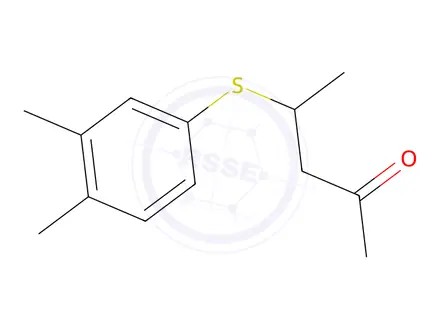 Chemical structure of 4-((3,4-Dimethylphenyl)thio)pentan-2-one