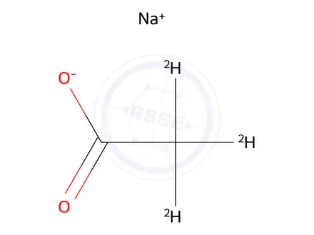 Chemical structure of Sodium Acetate-d3