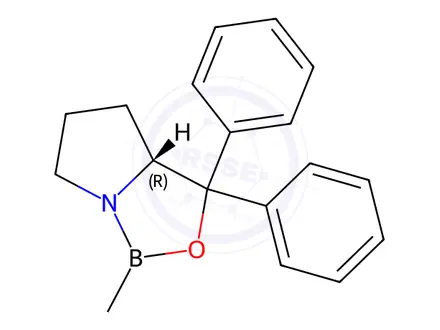 Chemical structure of (R)-(+)-2-Methyl-CBS-oxazaborolidine (1 M in Toluene)