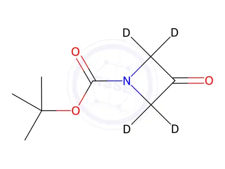 Chemical structure of 1-Boc-3-azetidinone D4