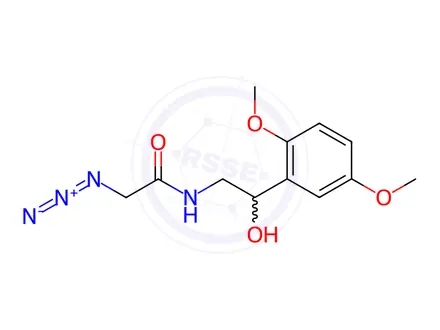 Chemical structure of 2-Azido-N-(2-(2,5-dimethoxyphenyl)-2-hydroxyethyl)acetamide