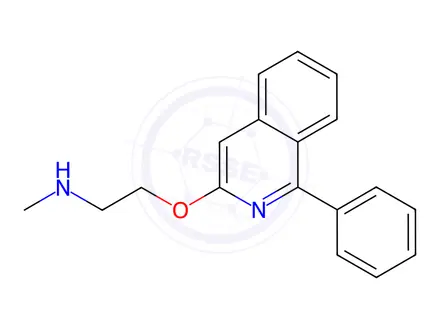 Chemical structure of N-Methyl-2-((1-phenylisoquinolin-3-yl)oxy)ethanamine