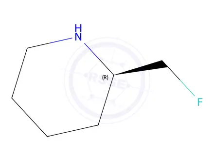 Chemical structure of (2R)-2-(Fluoromethyl)piperidine