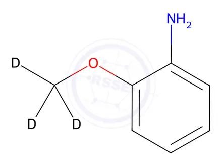 Chemical structure of 2-Methoxy-benzenamine-[D3]