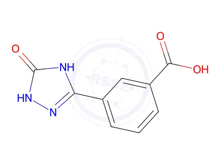 Chemical structure of 3-(5-Oxo-4,5-dihydro-1h-1,2,4-triazol-3-yl)benzoic acid