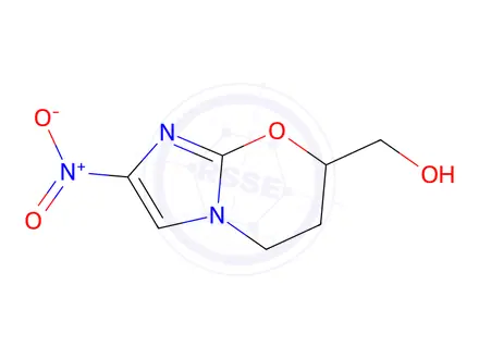 Chemical structure of (2-Nitro-6,7-dihydro-5H-imidazo[2,1-b][1,3]oxazin-7-yl)methanol