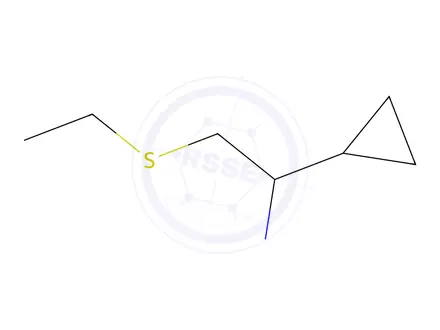 Chemical structure of [1-Cyclopropyl-2-(ethylthio)ethyl]methylamine