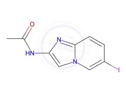 Chemical structure of N-(6-Iodoimidazo[1,2-a]pyridin-2-yl)acetamide